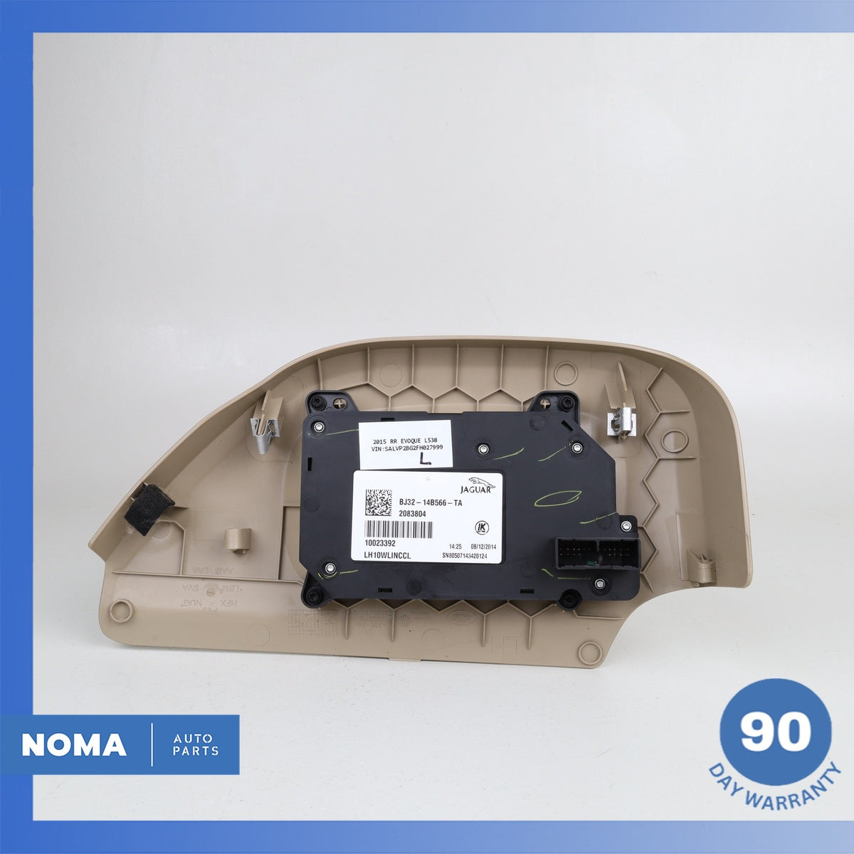 12-19 LR Range Rover Evoque L538 Front Left Seat Adjustment Switch w/ Trim OEM - photo 4