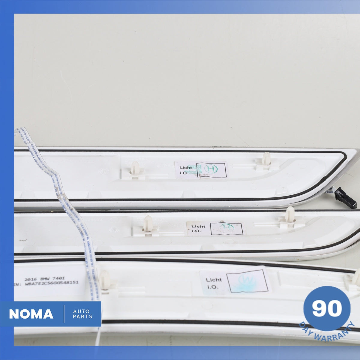 BMW G12 740i M-Sport Front & Rear Door Entry Illuminated Step Sill Panel Set OEM - photo 9