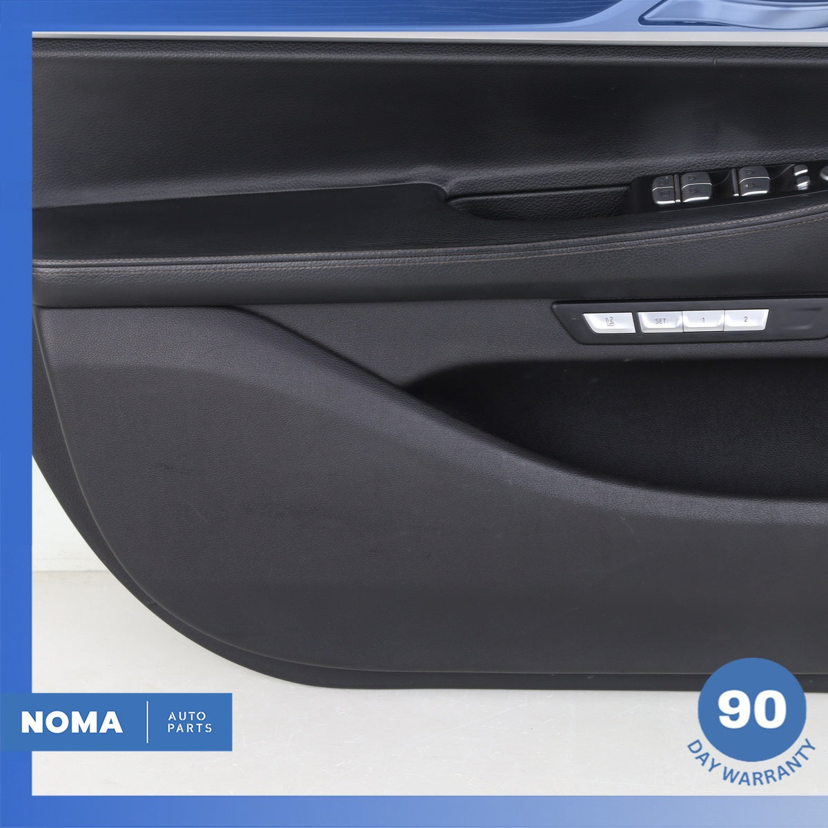 16-22 BMW G12 740i Front Left Interior Door Panel Trim Black 51417448485 OEM 76k - photo 6