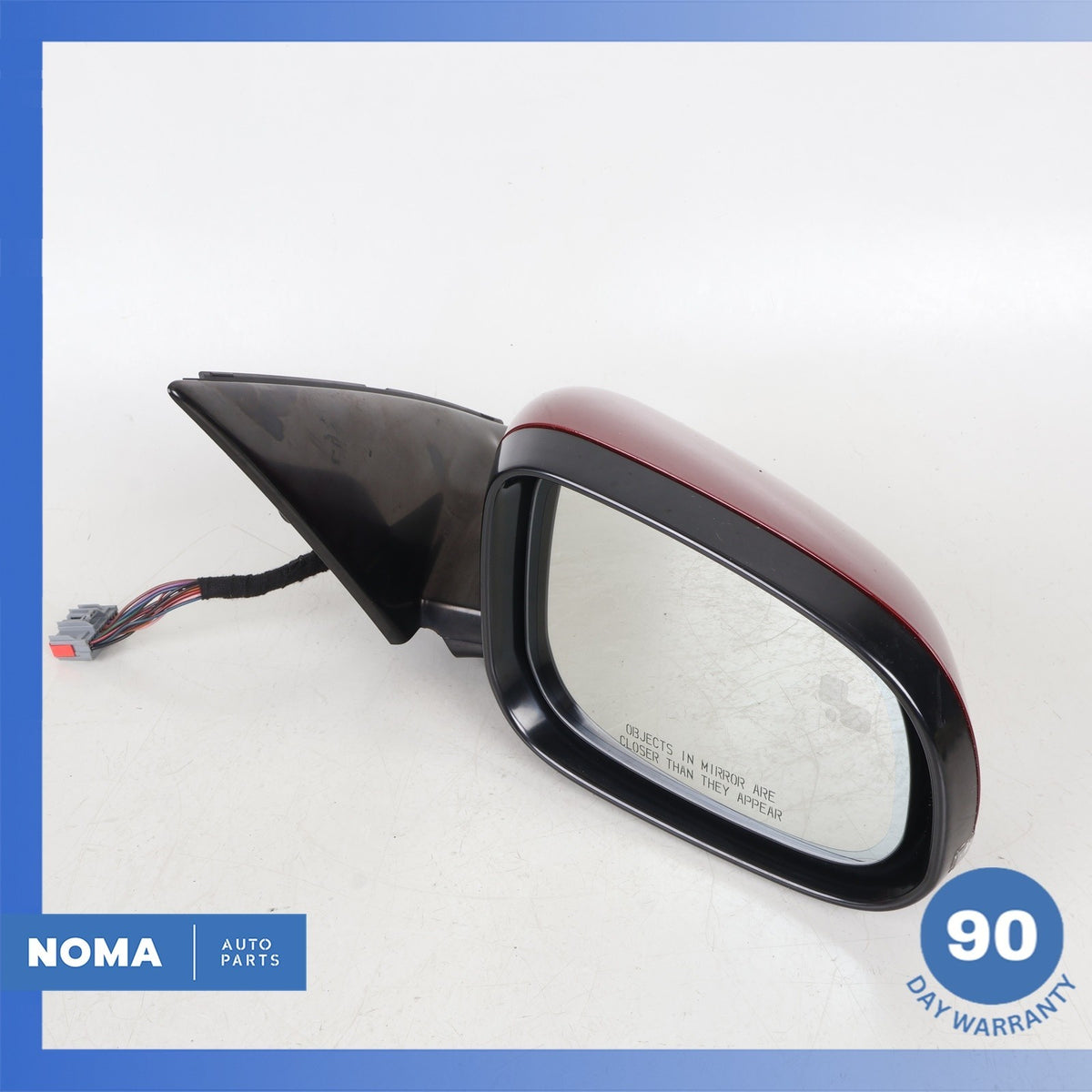 10-19 Jaguar X351 XJ XJR Right Side Rear View Door Mirror w/ Blind Spot Red OEM - photo 2