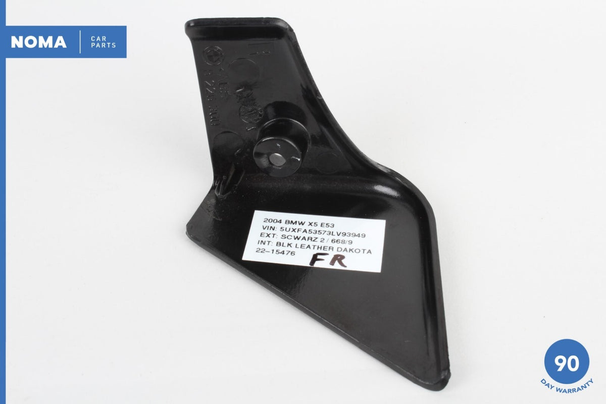 00-06 BMW X5 E53 Front Right Passenger Side Seat Inner Cover Trim Schwartz OEM - photo 4