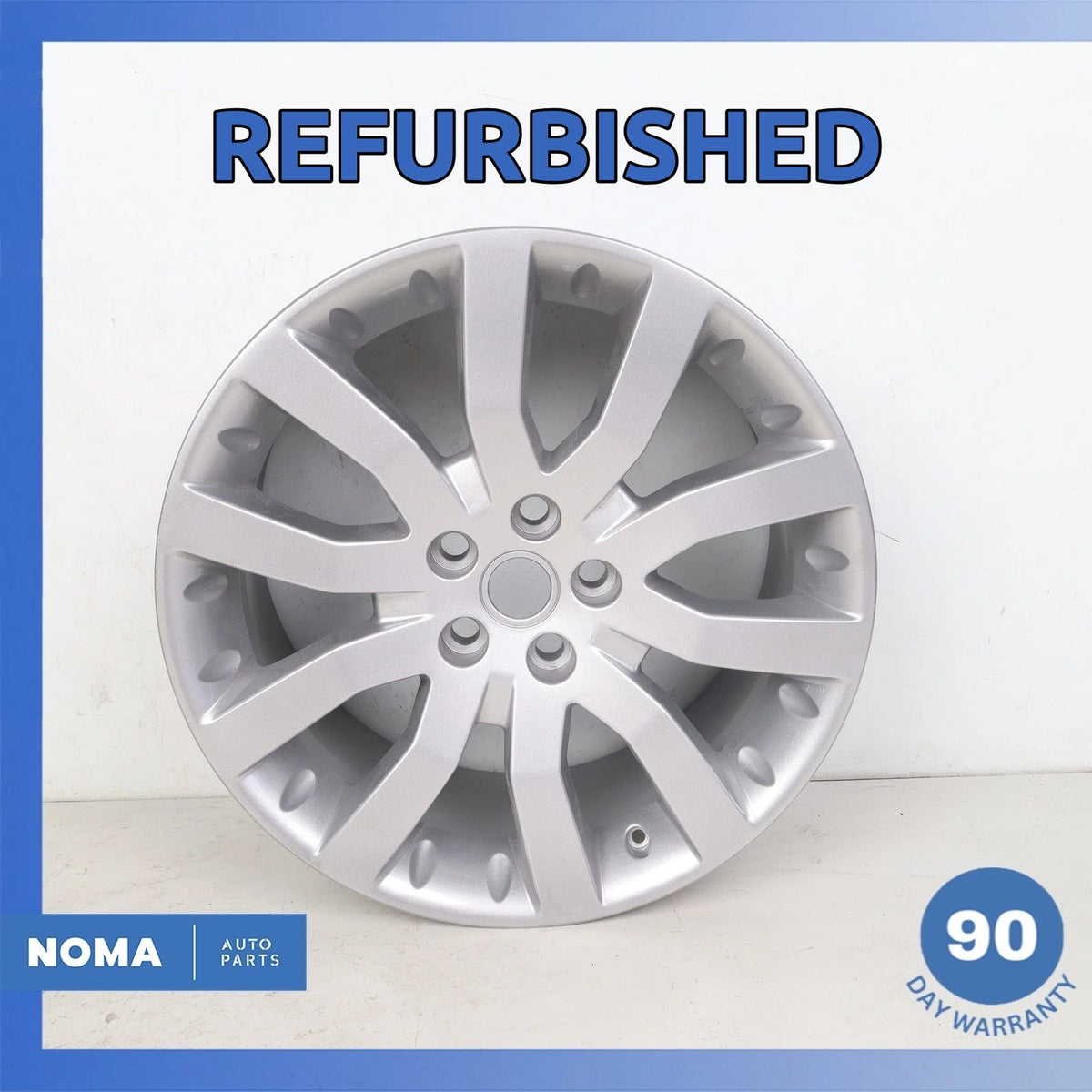 14-22 LR Range Rover Sport L494 Silver Sparkle 9.5 x R20 20" Wheel Rim OEM - photo 1