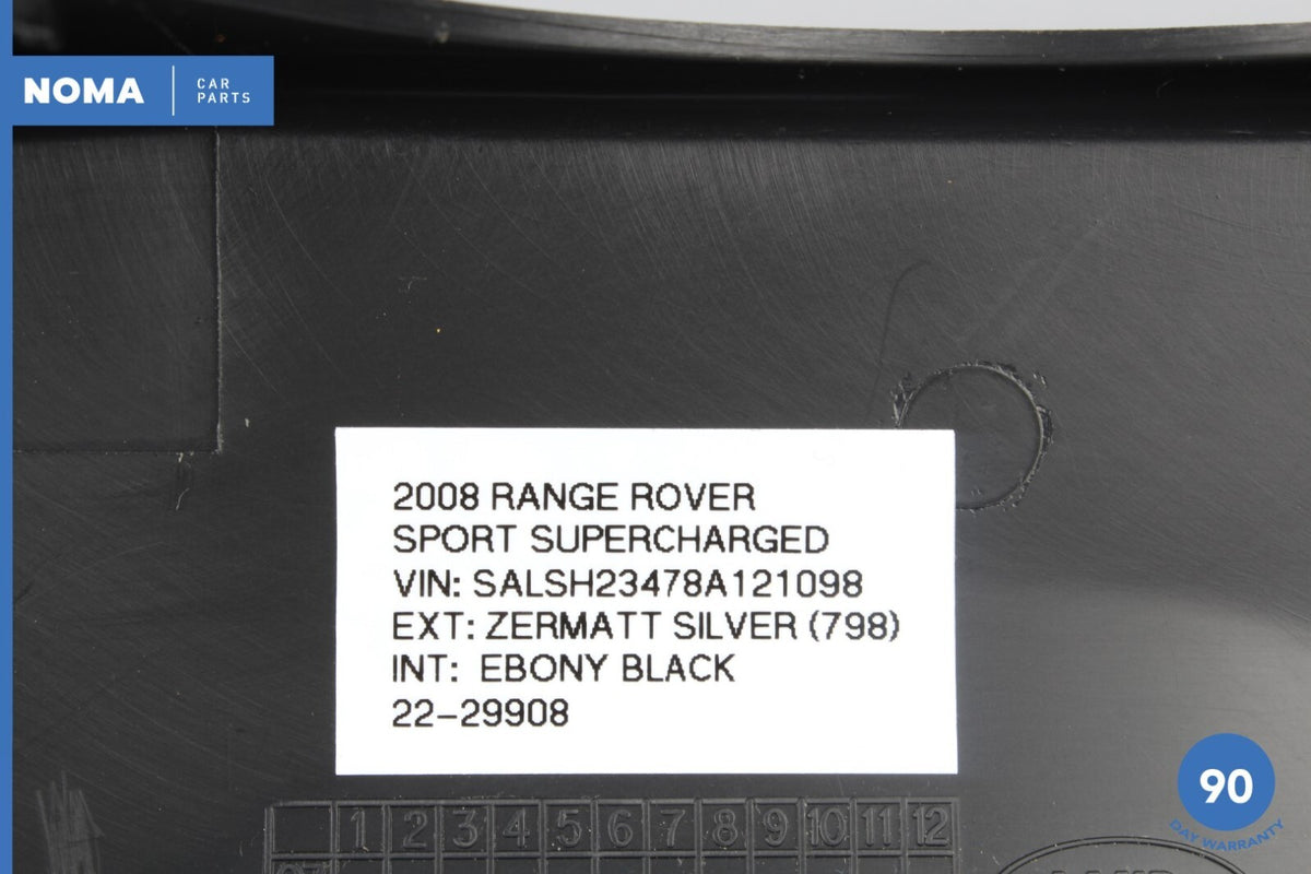 06-13 Range Rover Sport L320 Left Side Steering Column Cover Panel Trim PVJ OEM - photo 14