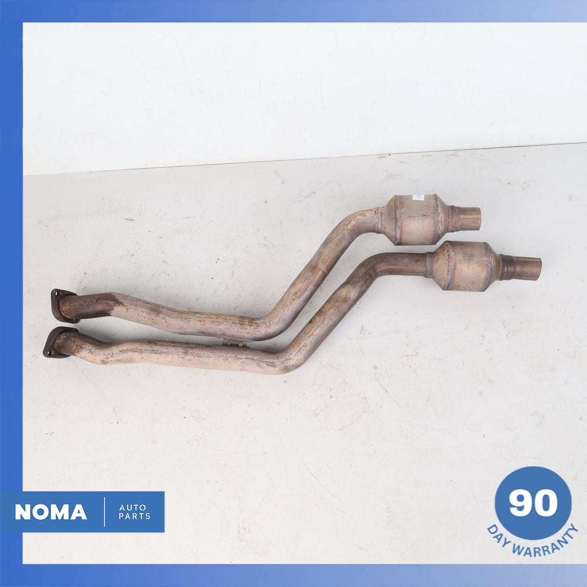 06-08 BMW E85 Z4 Left & Right Side Exhaust Downpipe Set OEM - photo 8