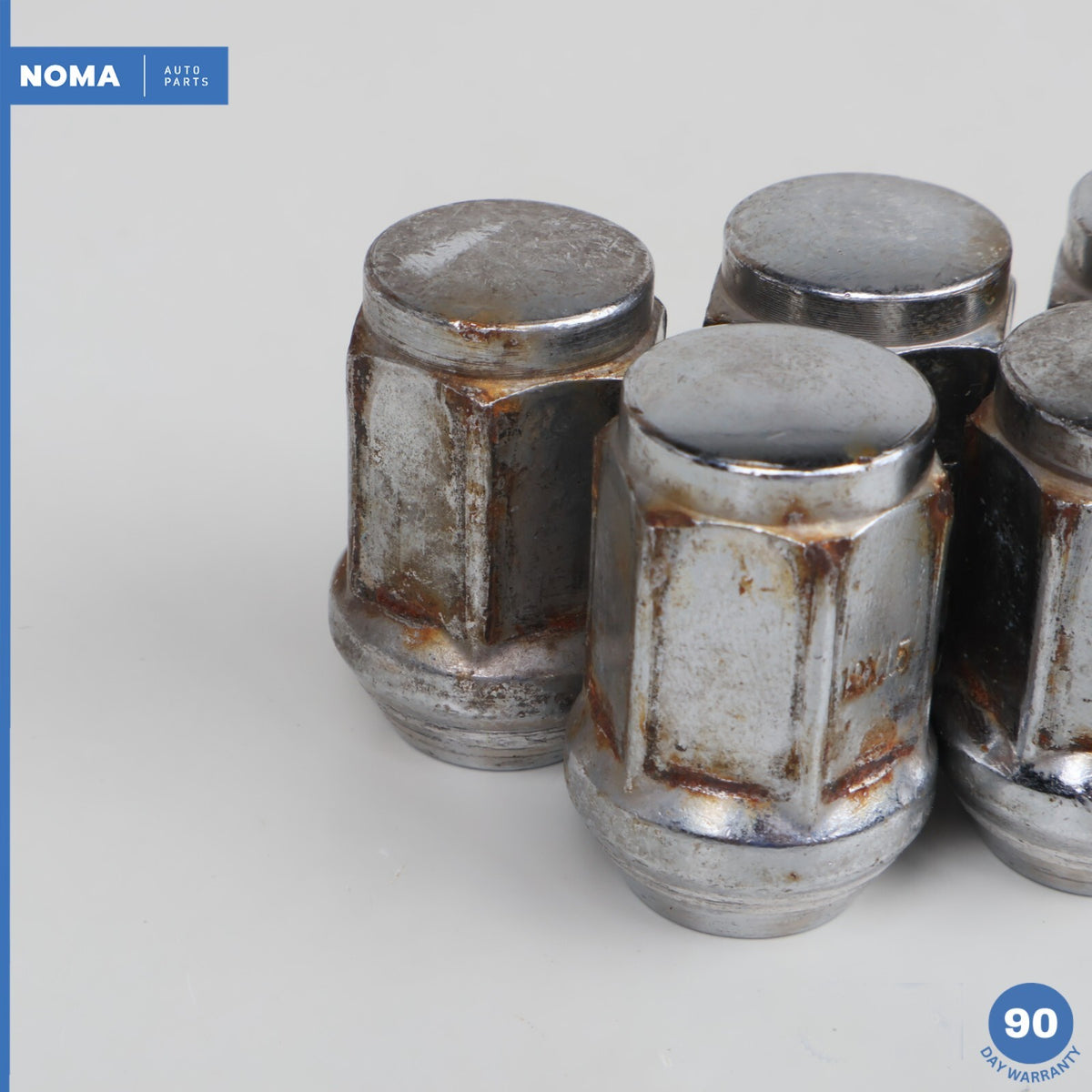 02-08 Jaguar X-Type X400 Wheel Rim Bolt Lug Nut Chrome Set of 5 1X431012AA OEM - photo 4