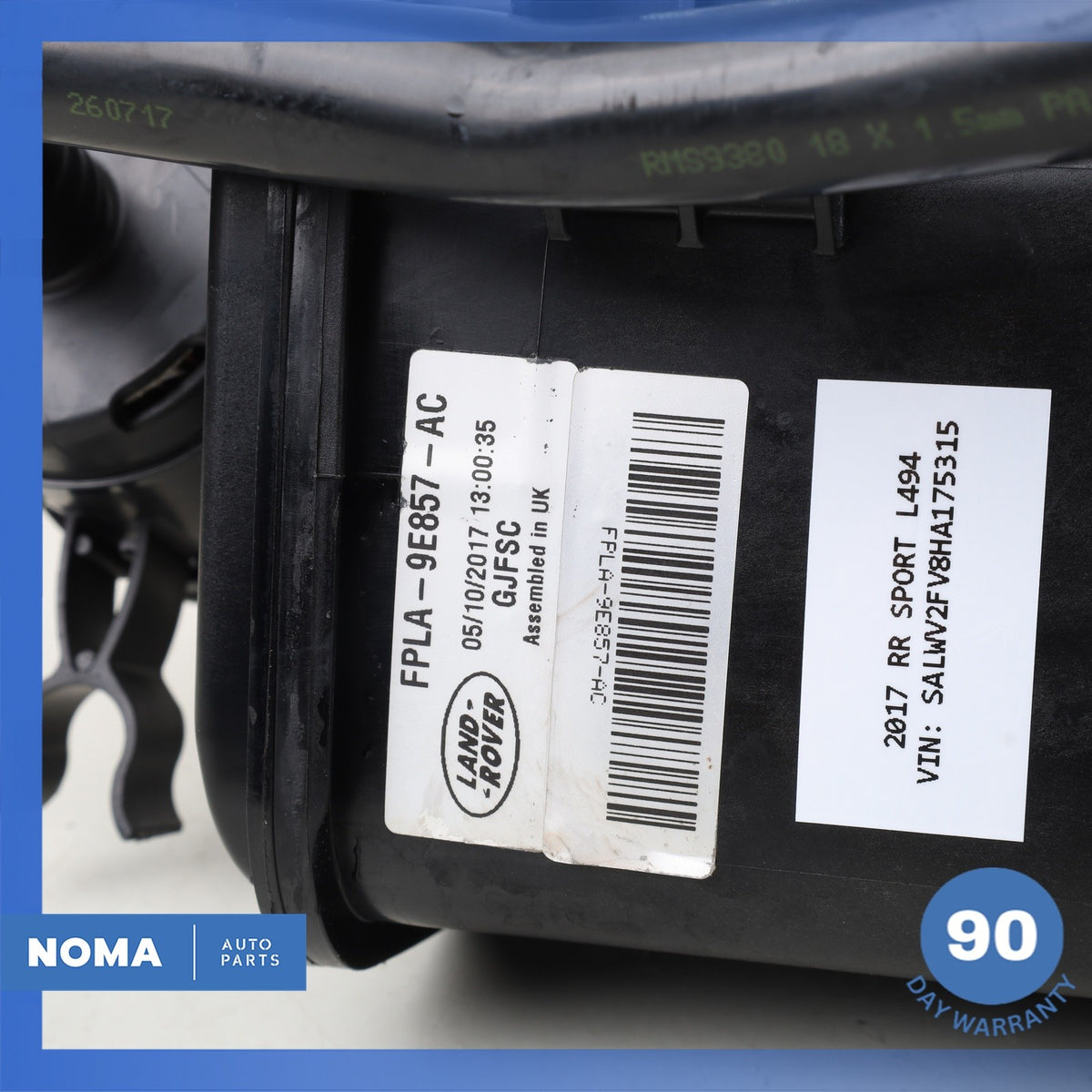 14-24 Land Rover Sport L494 L405 Fuel Vapor Charcoal Canister OEM - photo 13