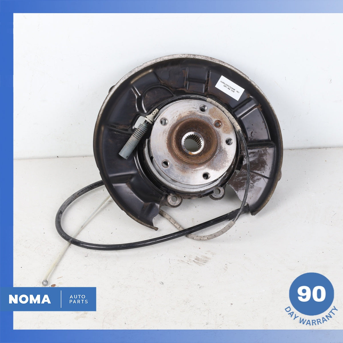07-13 BMW E92 328i 128i Rear Left Spindle Knuckle Hub w /Shield OEM 75k - photo 2