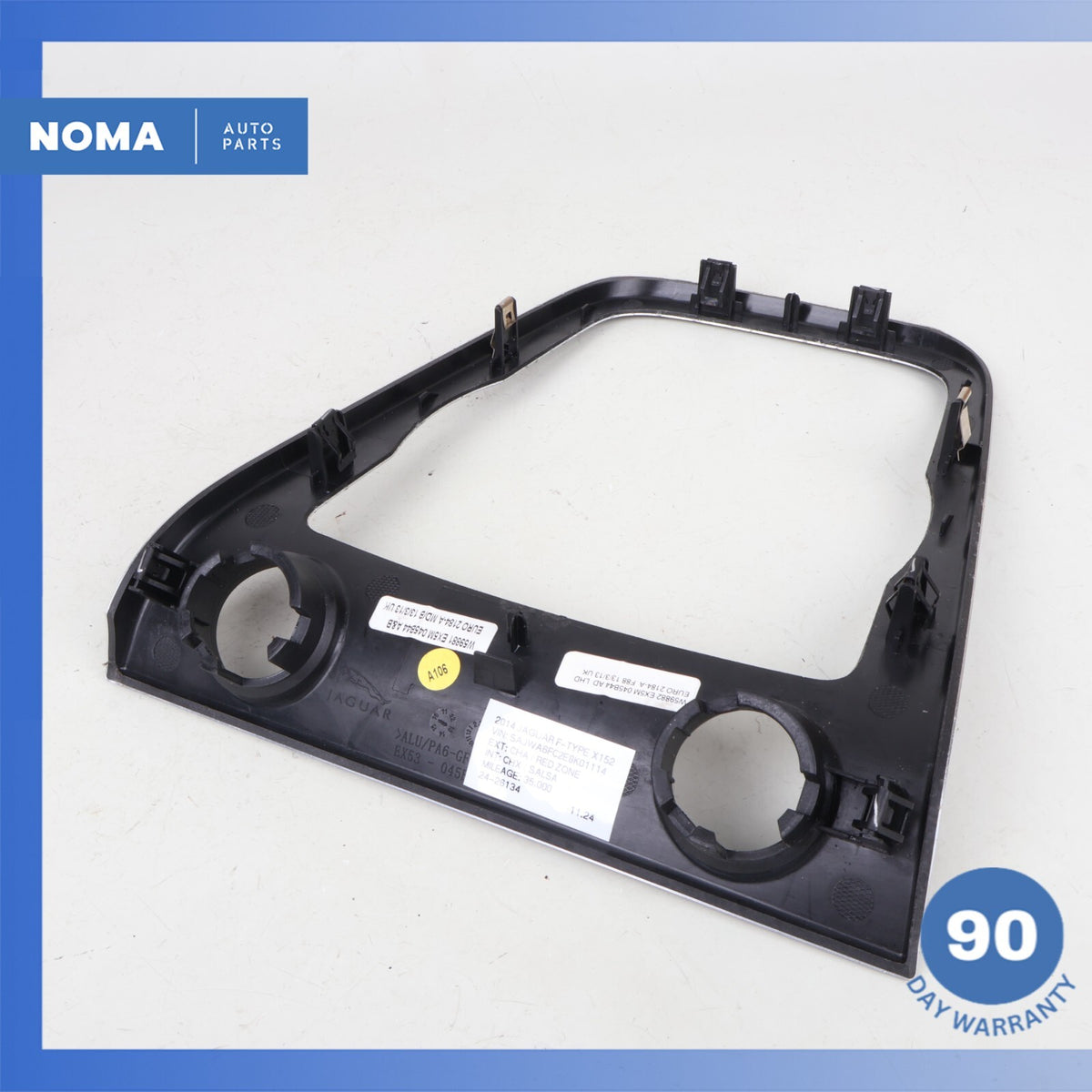 14-20 Jaguar X152 F-Type Center Console Shifter Bezel Trim Black OEM - photo 13
