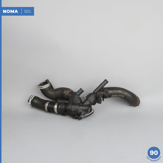 16-19 Jaguar XJ X351 3.0L S/C Thermostat w/ Outlet Hose Tube Line Pipe OEM - photo 1