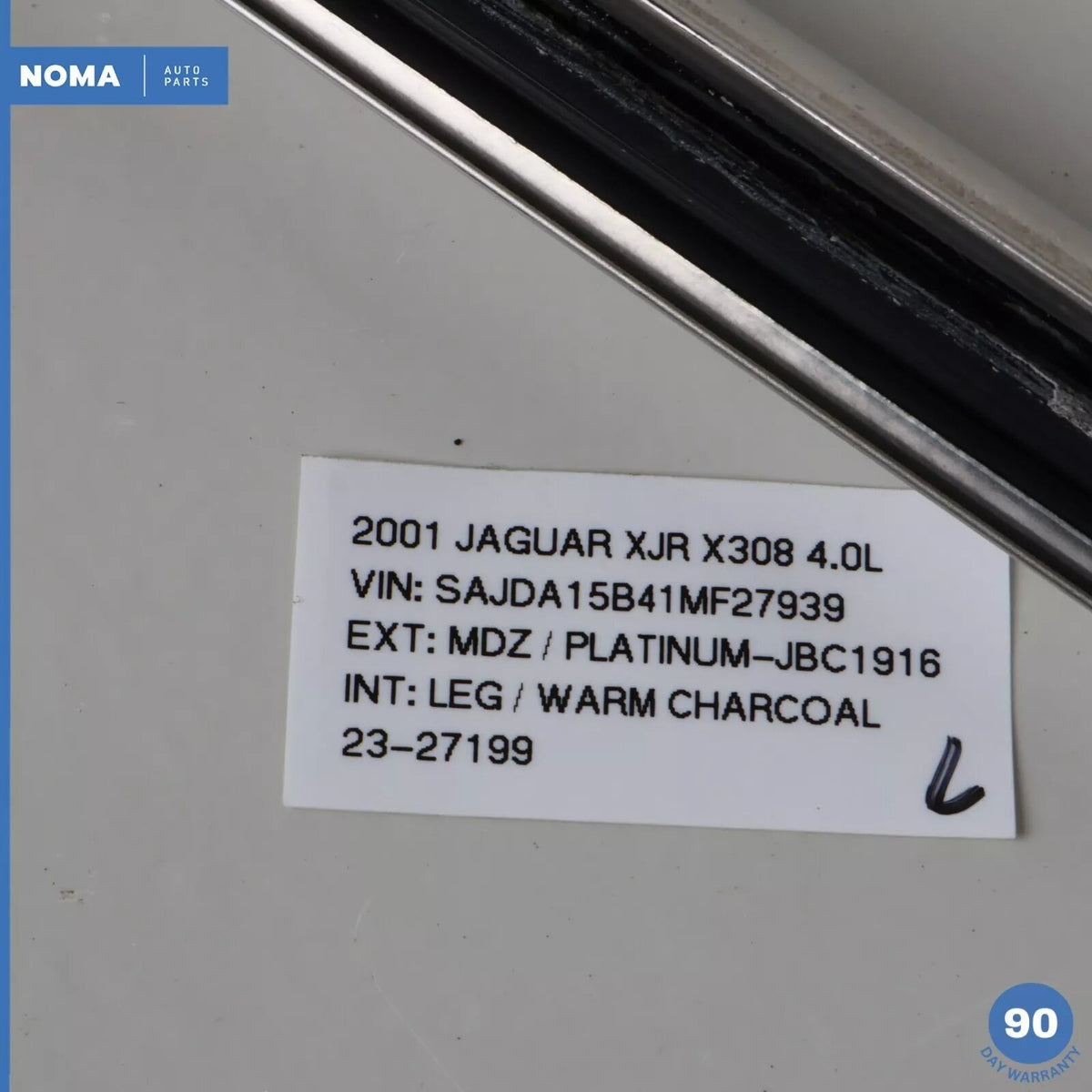 98-03 Jaguar X308 XJR XJ8 Front Left Drive Side Exterior Door Window Molding OEM - photo 13