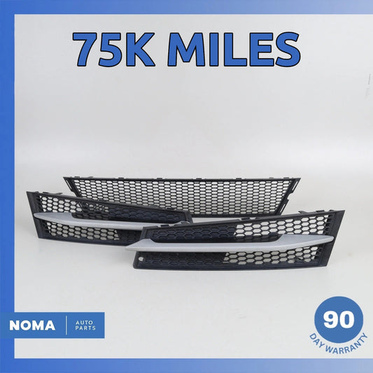 11-13 BMW E92 328i 335i Front Bumper Lower Grill Grille Set 51117227889 OEM - photo 1