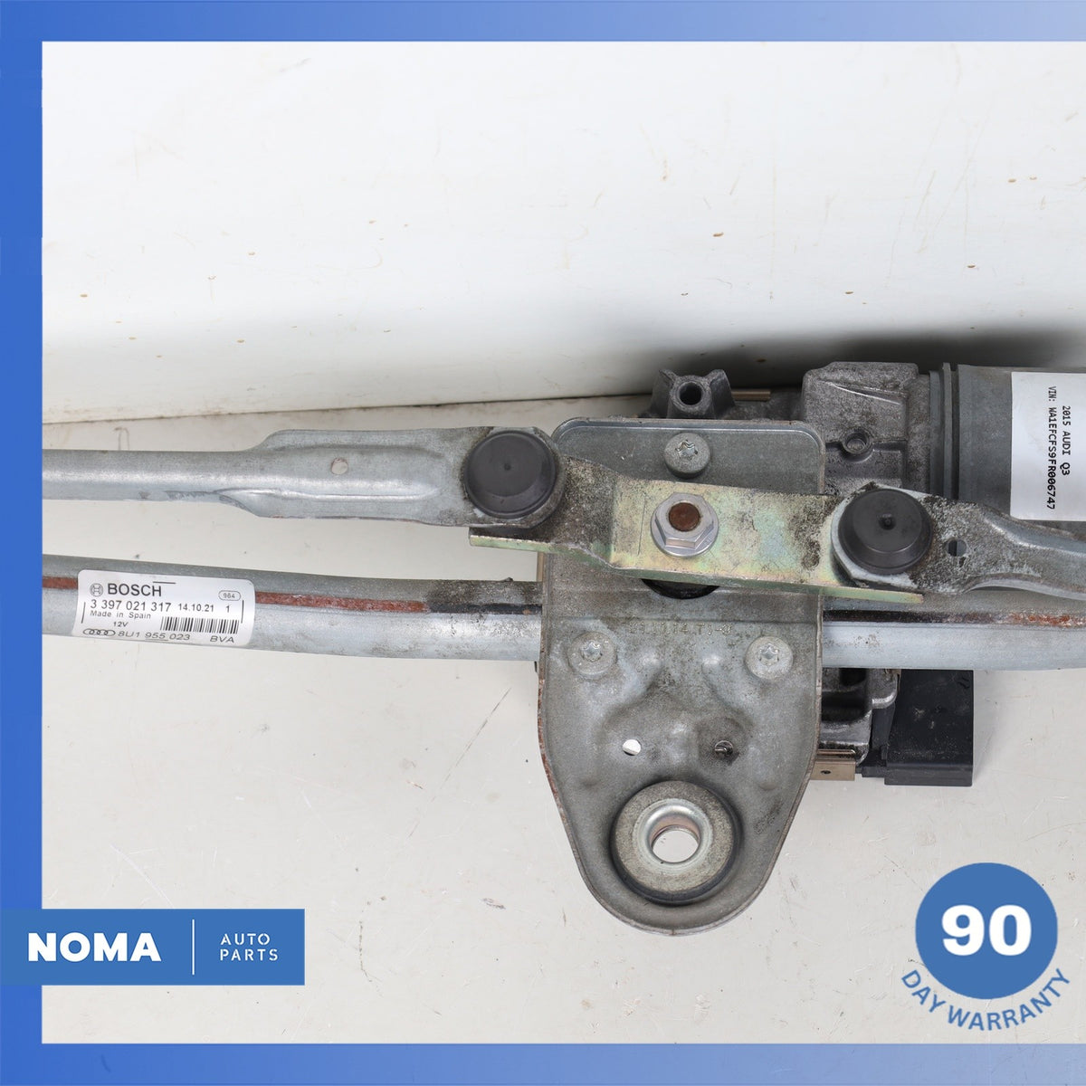 15-18 Audi 8UB 8UG Q3 Front Windshield Wiper Motor Linkage Arm 8U1955023 OEM - photo 5