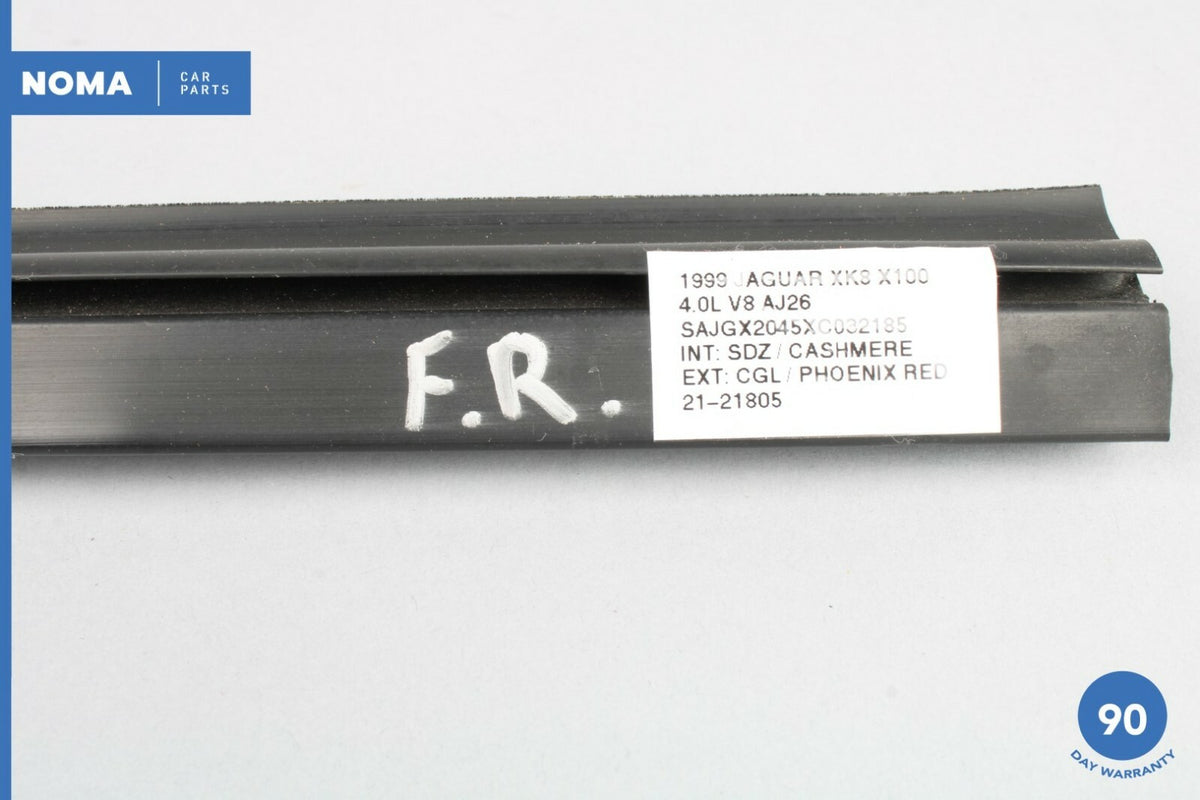97-06 Jaguar XK8 X100 Front Right Door Interior Window Weather Strip Seal OEM - photo 10