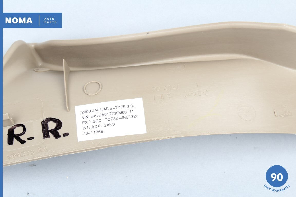 00-04 Jaguar S-Type X202 Rear Right Side Door Step Scuff Sill Plate Trim AEK OEM - photo 13