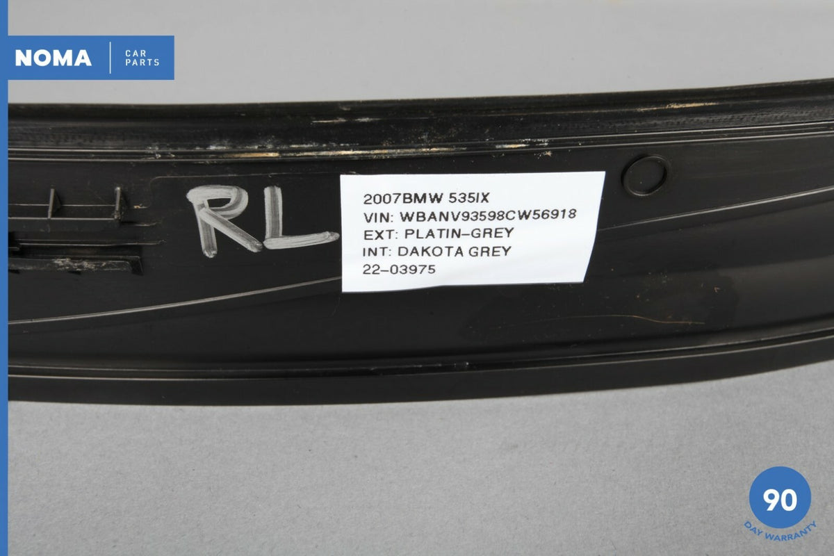 05-10 BMW 535xi E60 Rear Left Driver Side Outer Scuff Plate Panel Black OEM - photo 9