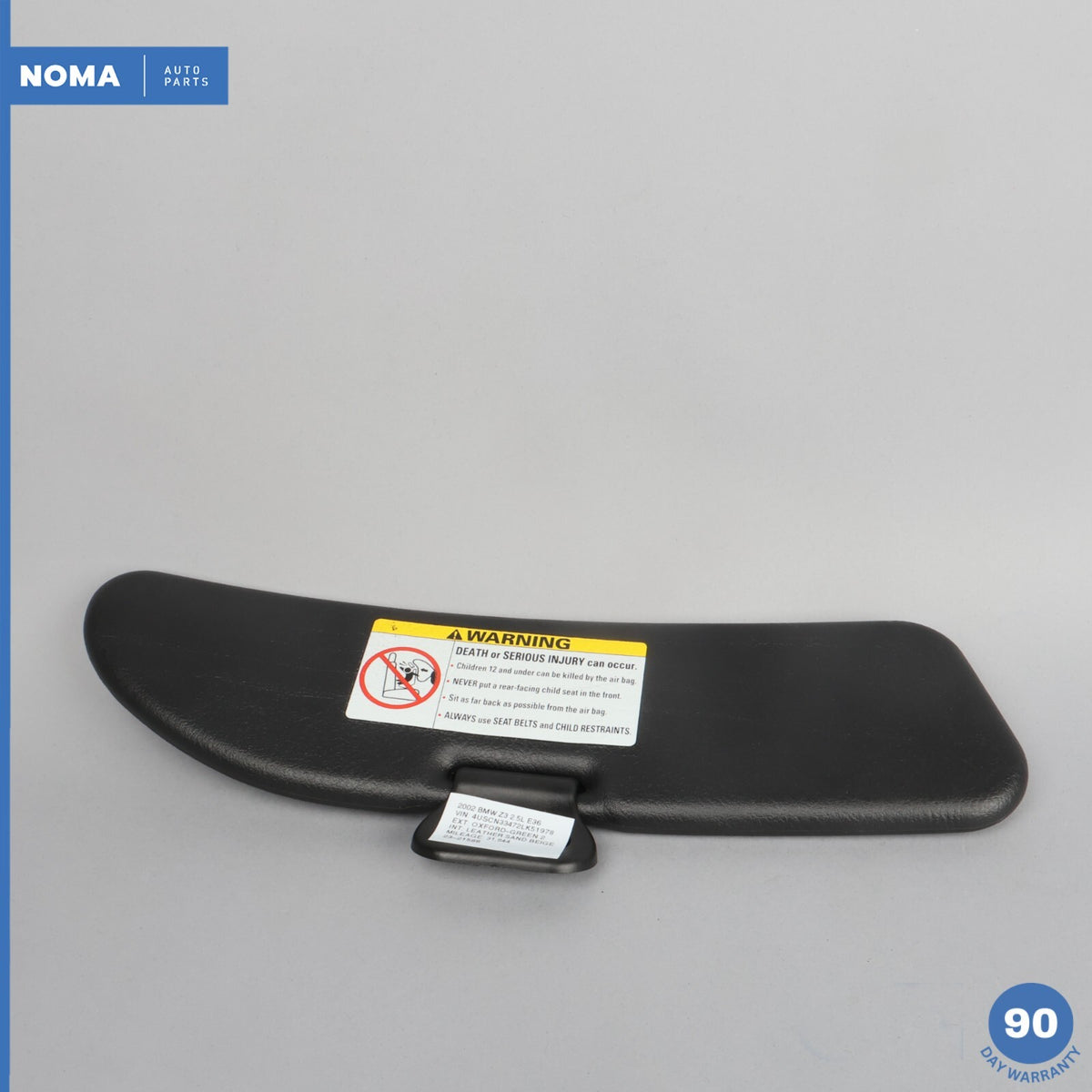 97-02 BMW Z3 E36 Roadster Front Left Driver Side Sun Visor w/ Mirror 8410185 OEM - photo 5