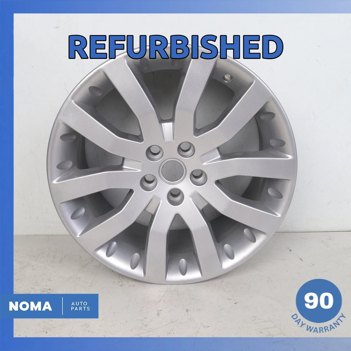 06-09 LR Range Rover Sport L320 Silver Sparkle 9.5 x R20 20" Wheel Rim OEM - photo 1