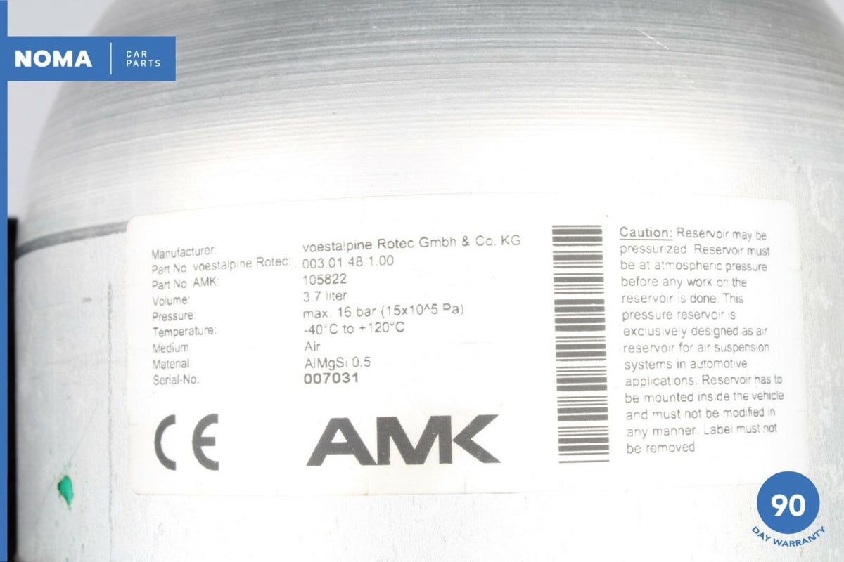 10-15 Jaguar XJ XJL X351 Air Suspension Tank Reservoir w/ Mount Bracket AMK OEM - photo 5