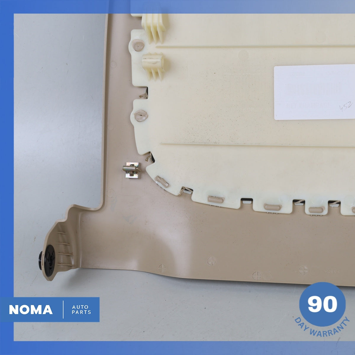 Jaguar X250 XF XFR Front Left Driver Side Seat Back Cover Panel Beige OEM - photo 9