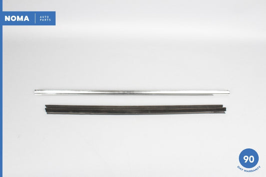 03-08 Jaguar S-Type X202 Front Right Door Exterior Window Molding Seal Set OEM - photo 1