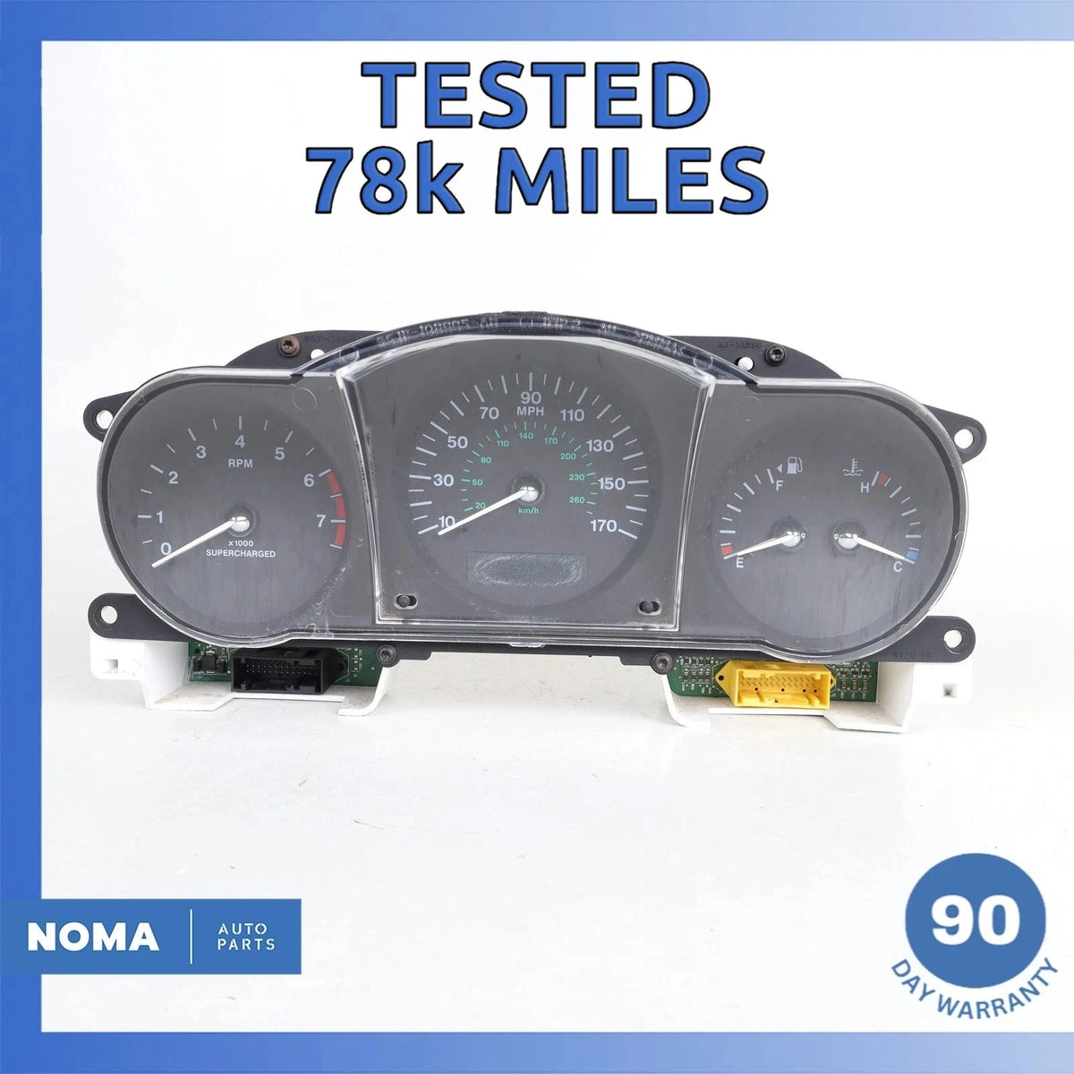 03-06 Jaguar X100 XKR 4.2L S/C Speedometer Instrument Cluster C2N2456 OEM 78k - photo 1