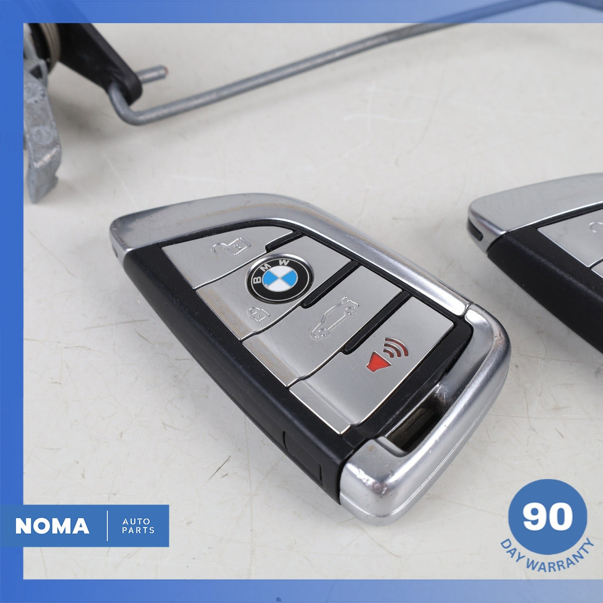 BMW G12 740i Remote Control Smart Key Fob Transmitter w/ Cylinder Set OEM 76k - photo 4