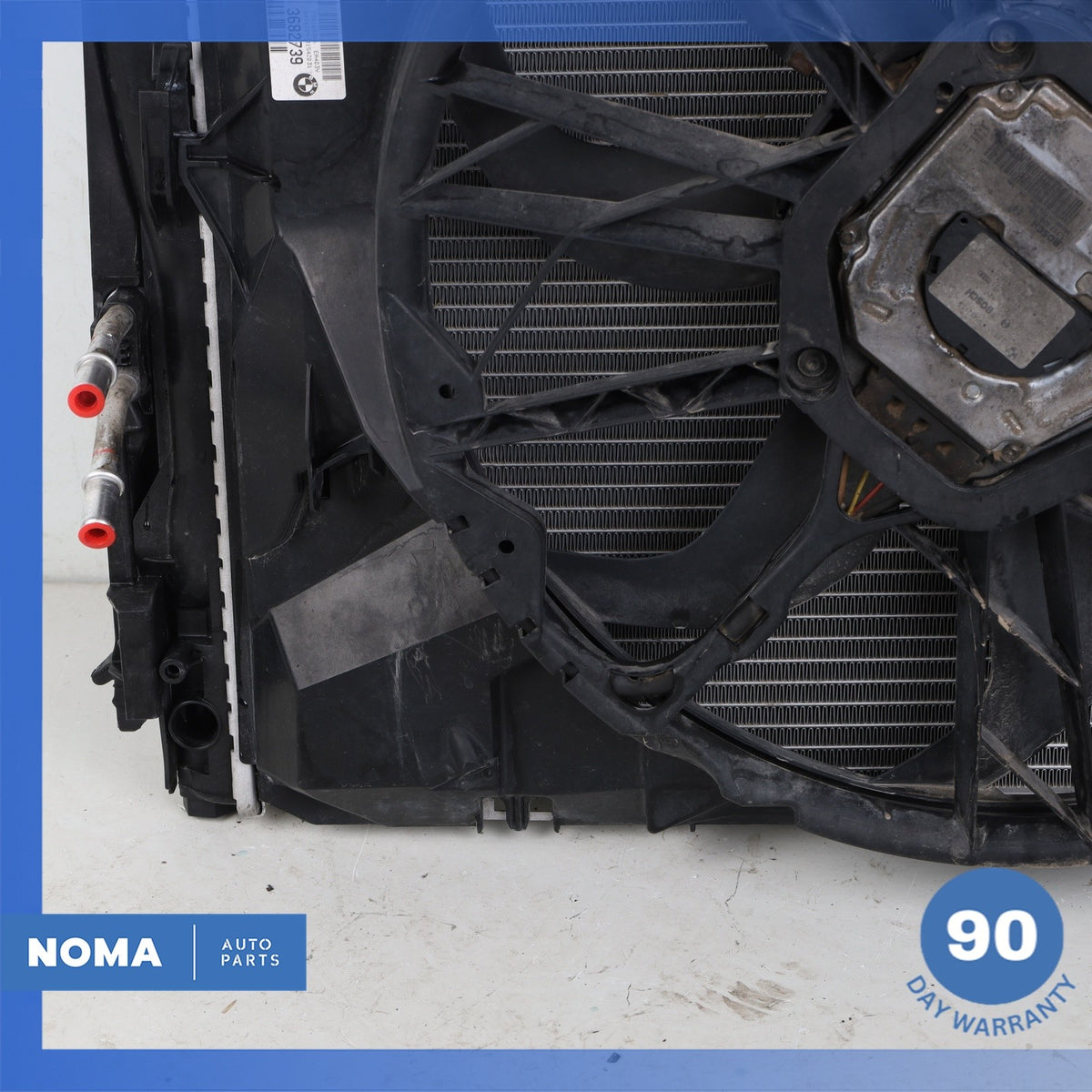 06-13 BMW E92 328i 330i 128i 3.0L Radiator Condenser Cooling Fan Motor OEM 75k - photo 6