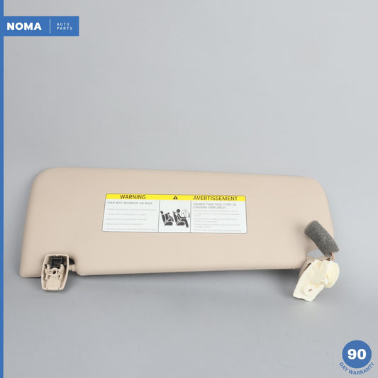 11-16 BMW 528i F10 Sedan Right Passenger Side Sun Visor w/ Mirror Beige OEM - photo 1