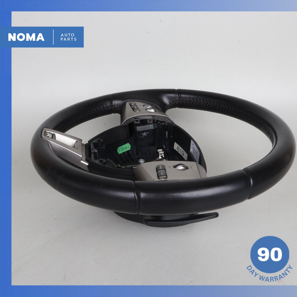 07-09 Jaguar X150 XKR XK R-Sport Steering Wheel w/ Paddle Shifters Black OEM - photo 8