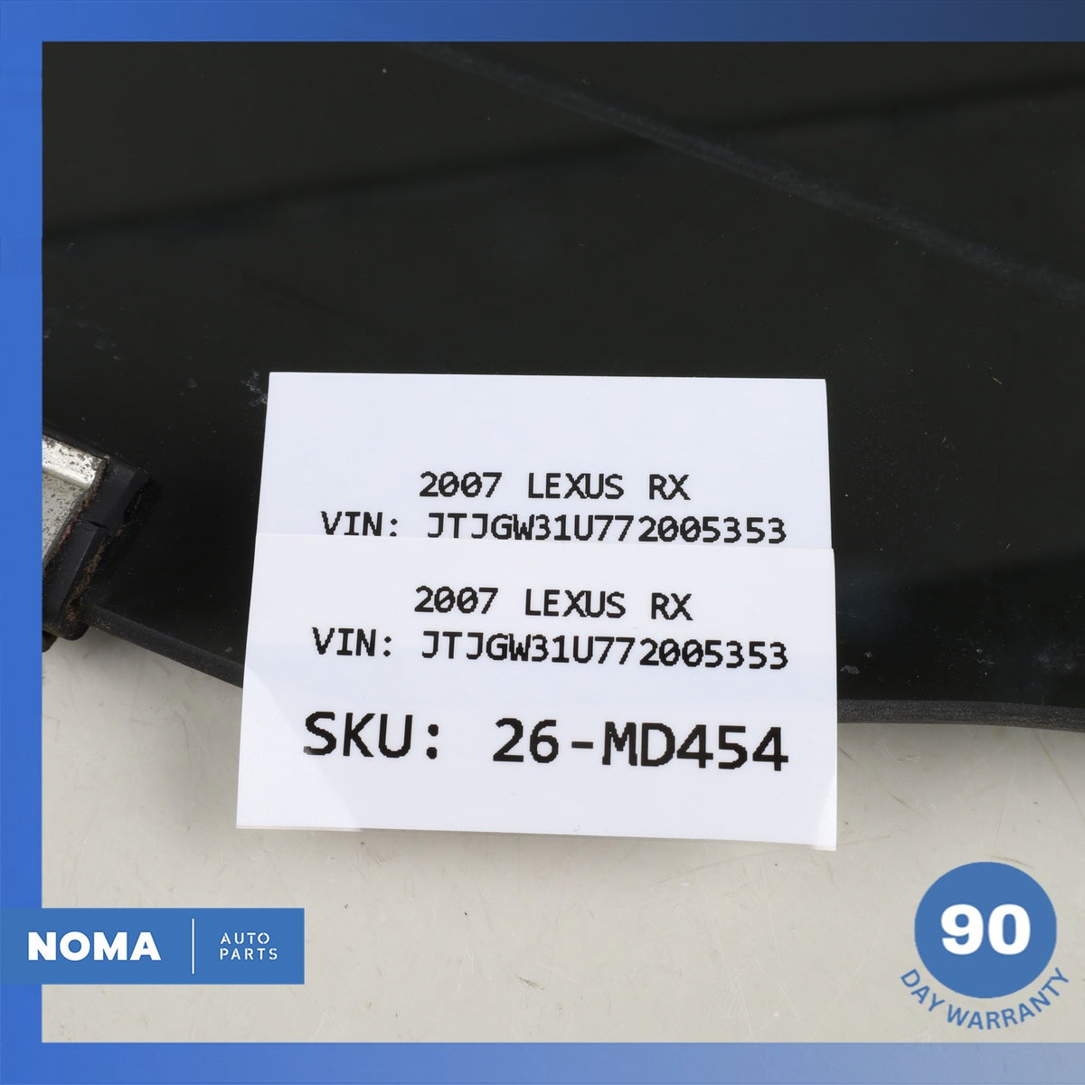 04-08 Lexus MHU33 RX400h RX350 Rear Right Door Window Glass OEM - photo 9