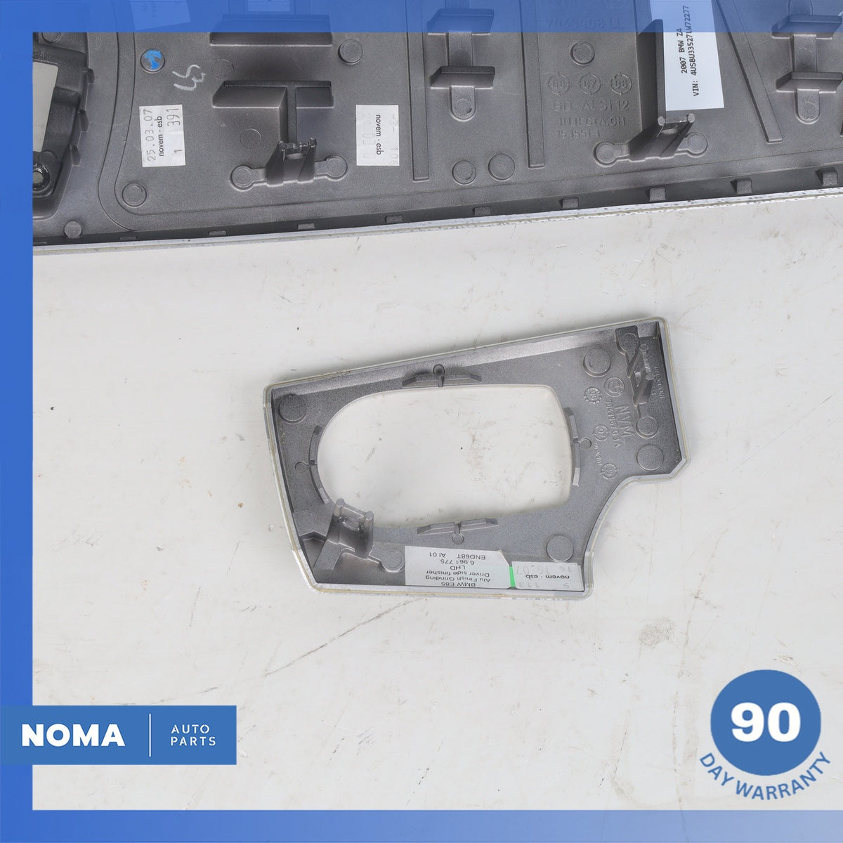 03-08 BMW E85 Z4 Dashboard Cover Panel Trim Set Aluminium OEM - photo 12