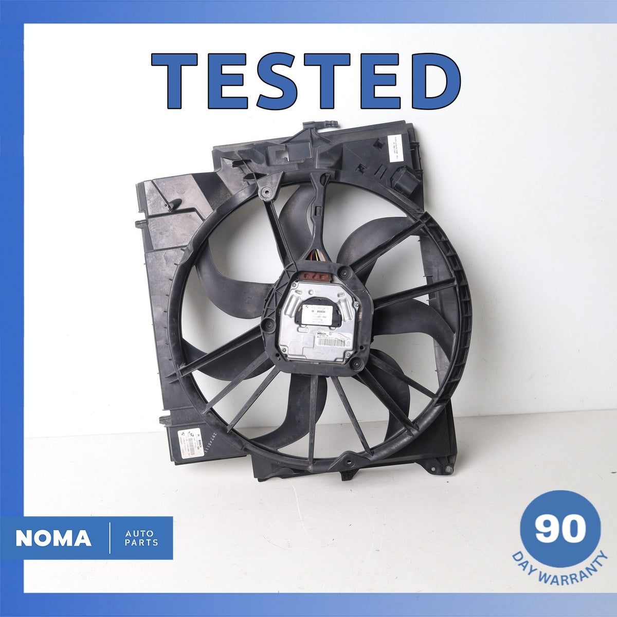 07-16 BMW E89 Z4 335i Engine Radiator Cooling Fan Assembly 17427545366 OEM - photo 1