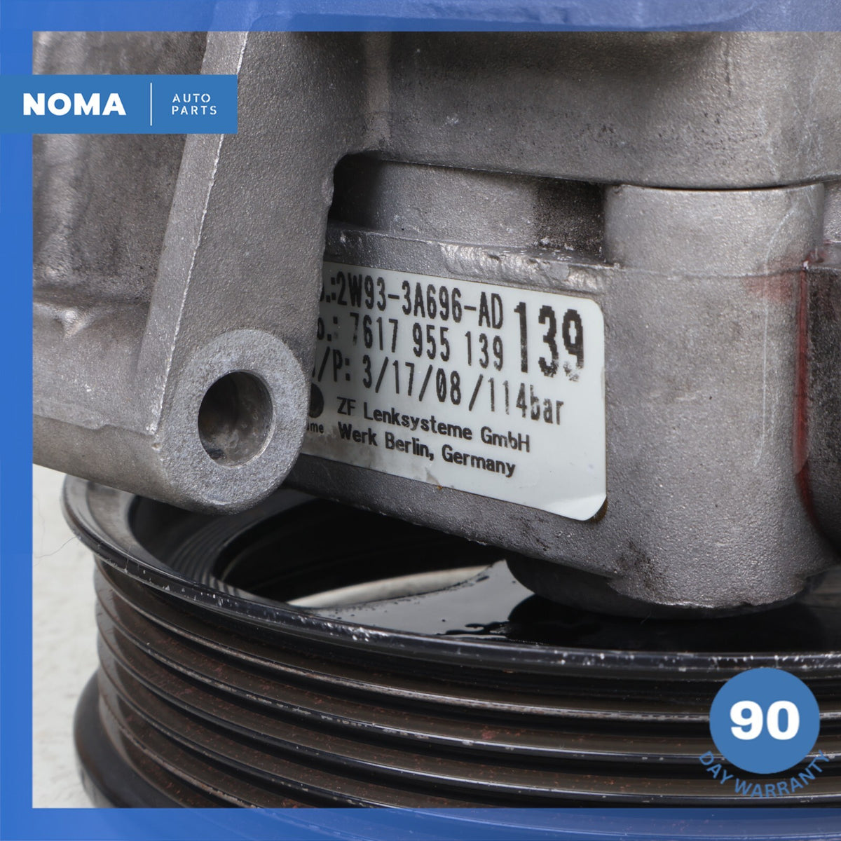 03-10 Jaguar X150 XK XKR XF XJ8 Power Steering Pump Assembly 2W933A696AC OEM - photo 9