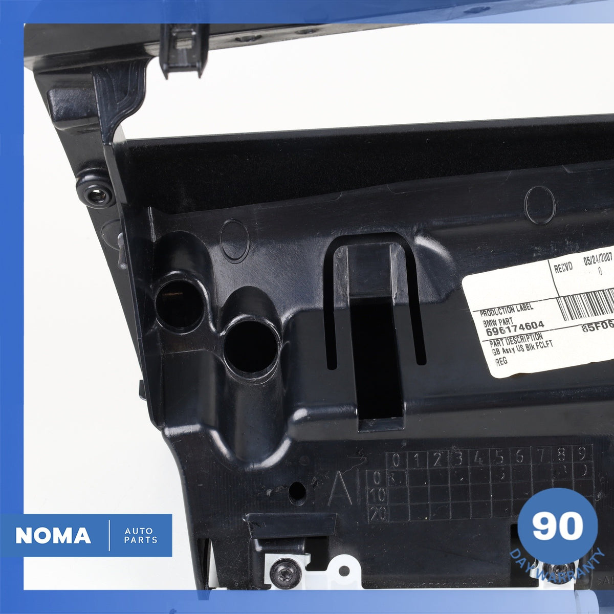 03-08 BMW E85 Z4 Dashboard Glovebox Glove Box Storage Compartment Black OEM - photo 14