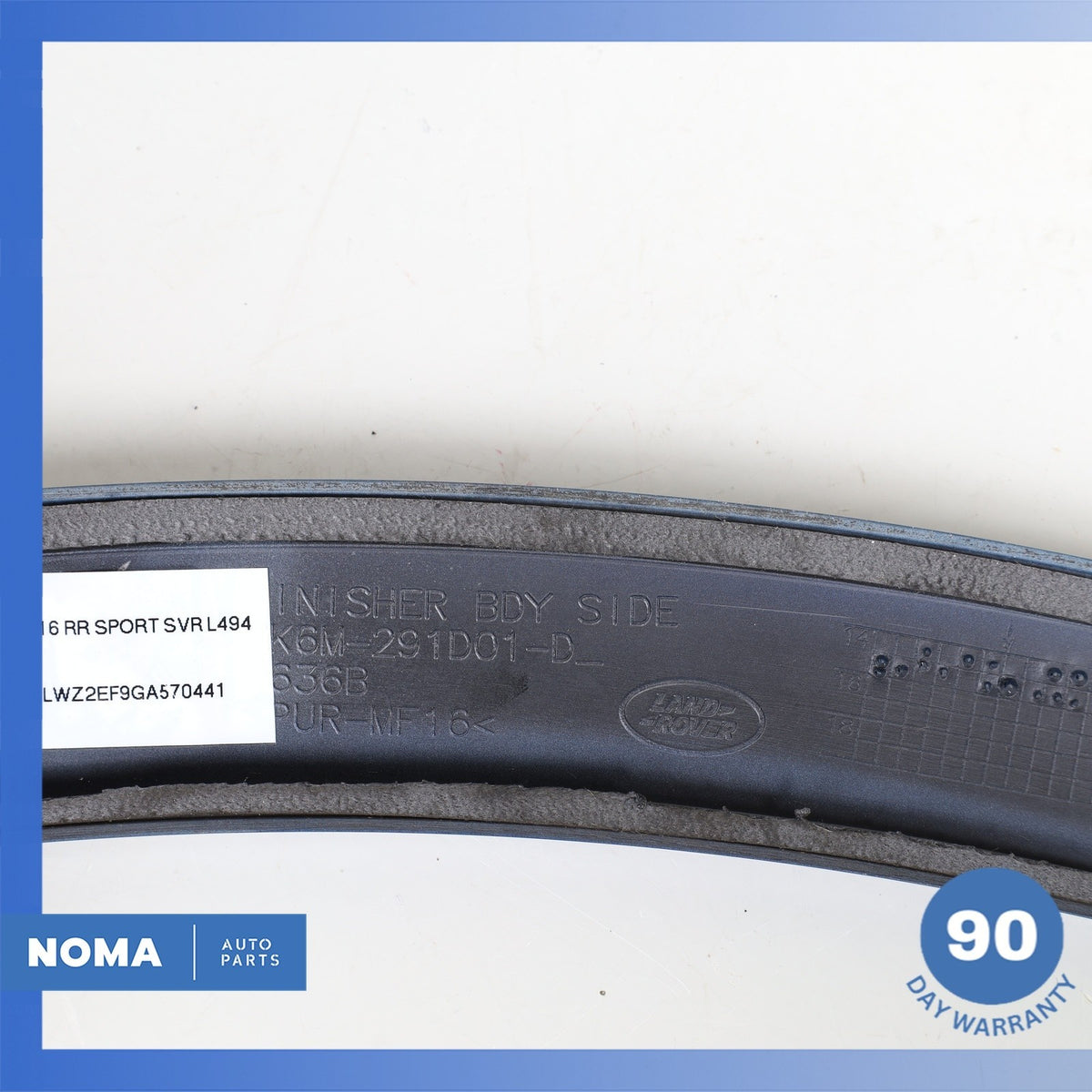 14-21 Range Rover Sport SVR L494 Rear Left Wheelarch Flare Molding Blue OEM - photo 9