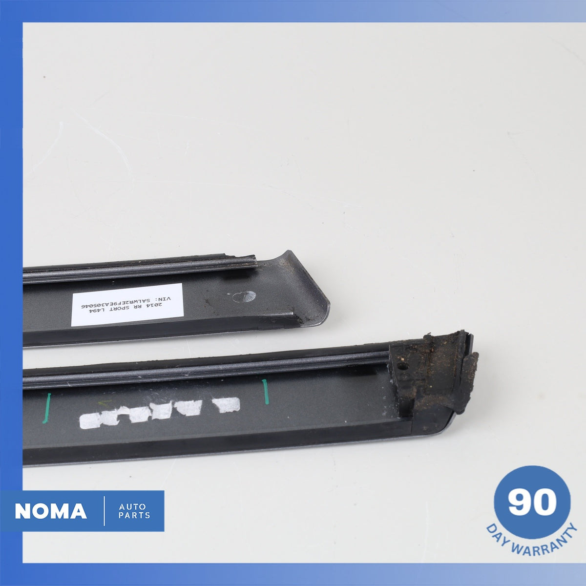 14-22 Land Rover Front Left & Right Door Upper Trim Insert Set Aluminium OEM - photo 6
