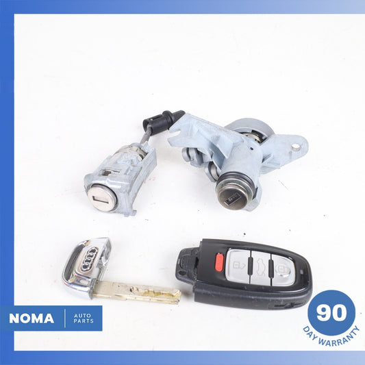 Audi D4 A8 Driver's Handle Trunk Lock Barrel Set /Key Fob 4H0898374S OEM - photo 1