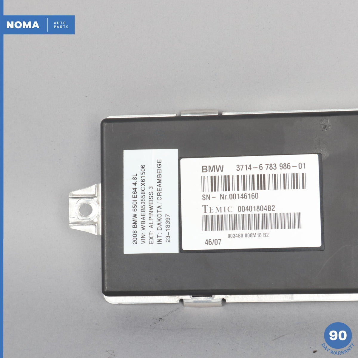 07-08 BMW 650i E64 E63 Dynamic Drive Control Module 6783986 OEM - photo 3