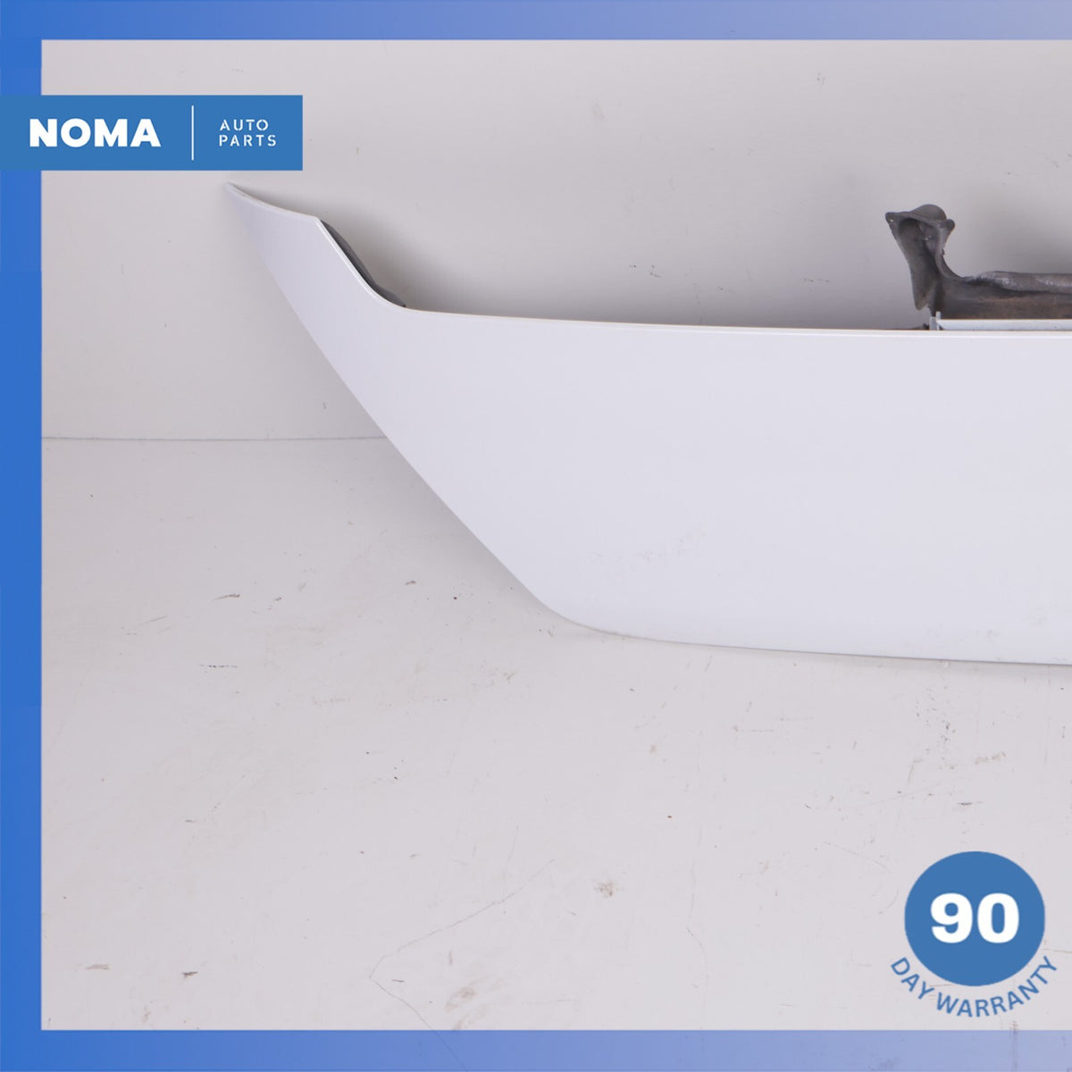 02-05 BMW E66 745Li Rear Trunk Lid License Plate Trim Panel White OEM - photo 6