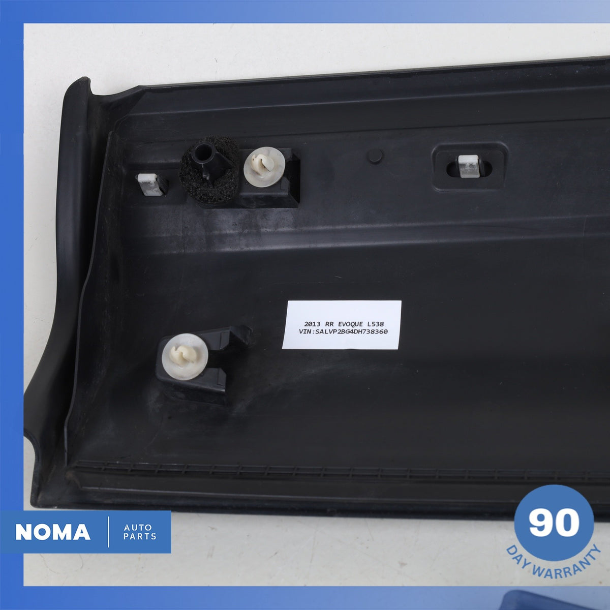 12-19 Range Rover Evoque L538 4DR Rear Right Side Door Lower Molding Set OEM - photo 11