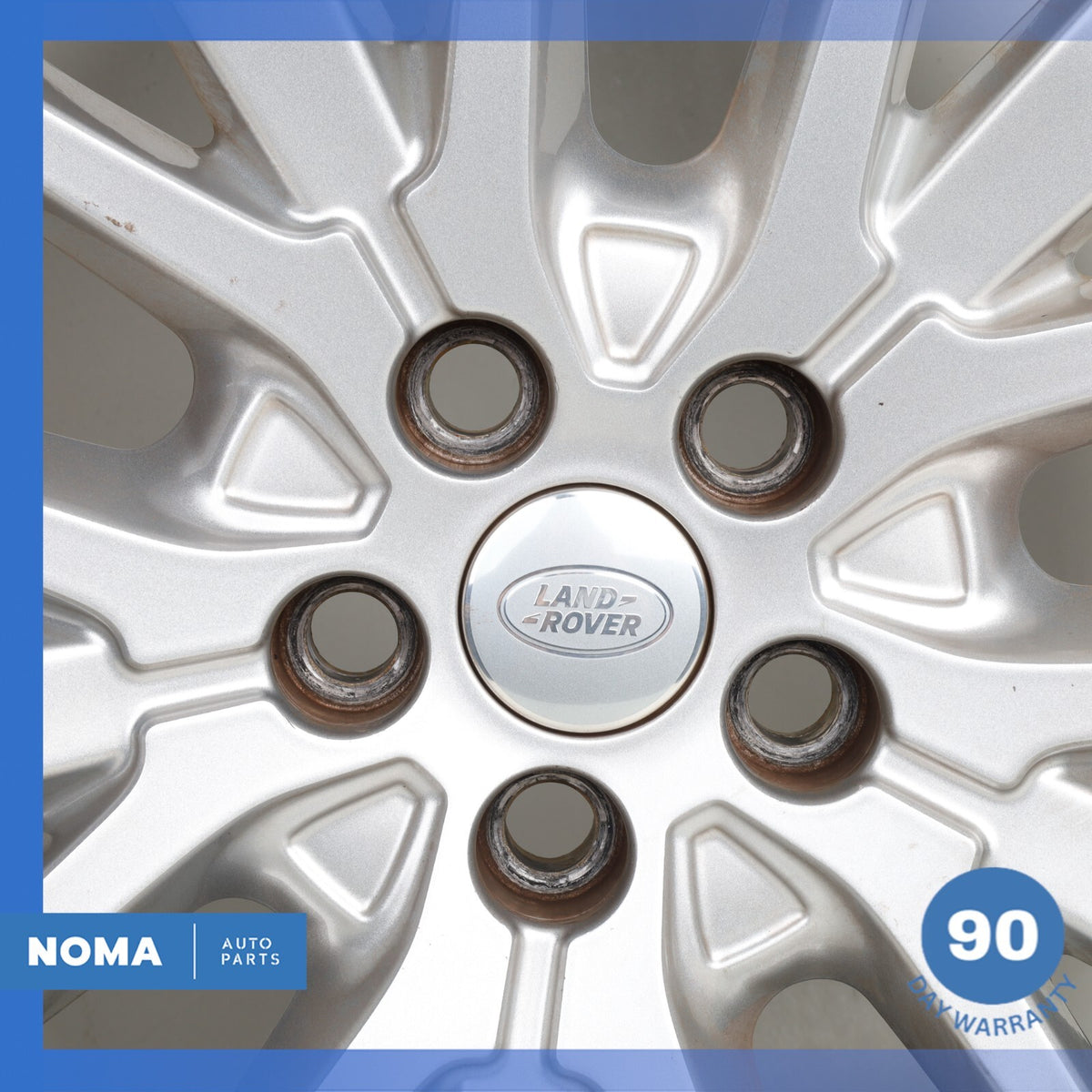 14-22 LR Range Rover Sport L494 Style 5 9.5 x R21 21" Wheel Rim Silver OEM - photo 12
