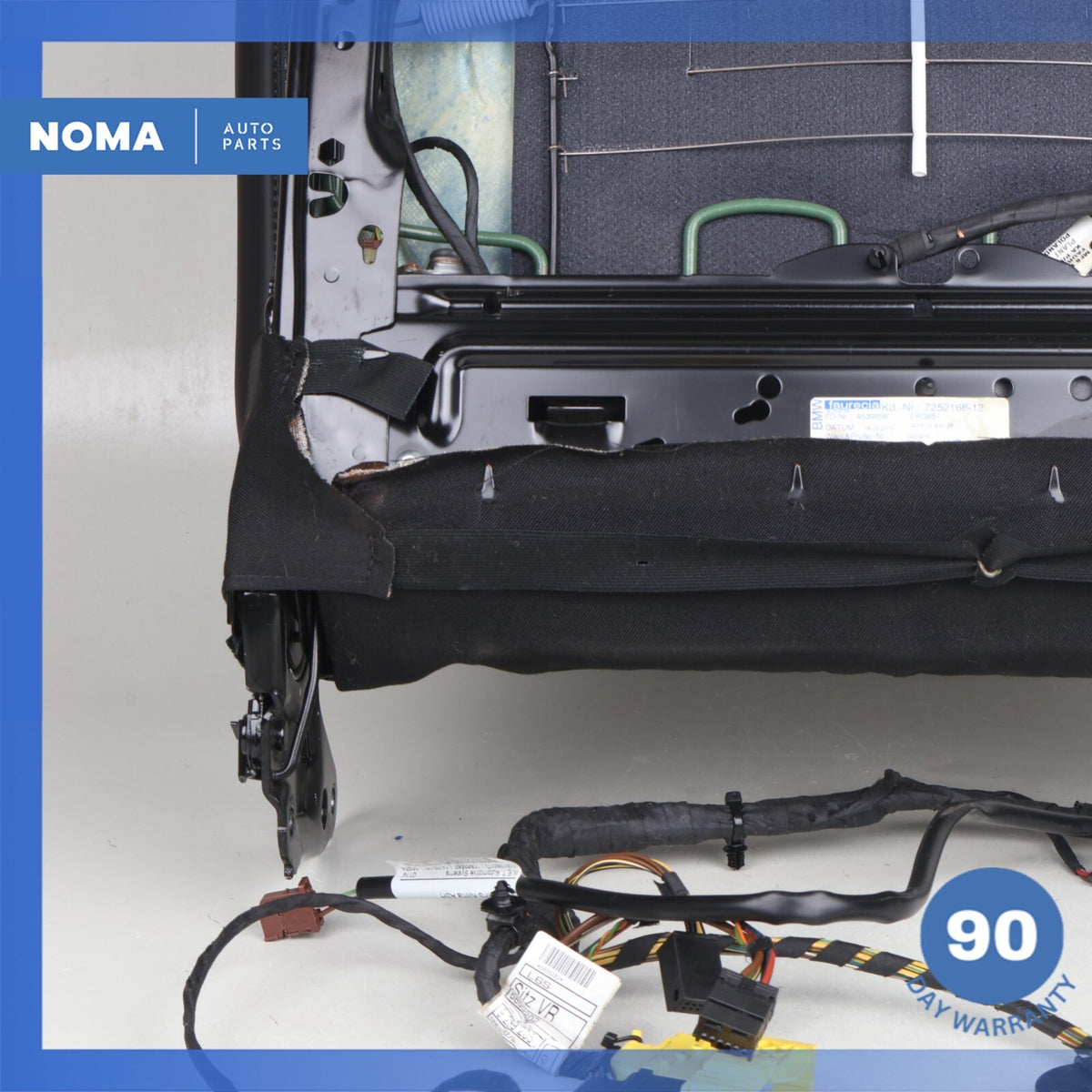 10-13 BMW F10 550i Front Right or Left Top Upper Seat Cushion Nappa Black OEM - photo 12