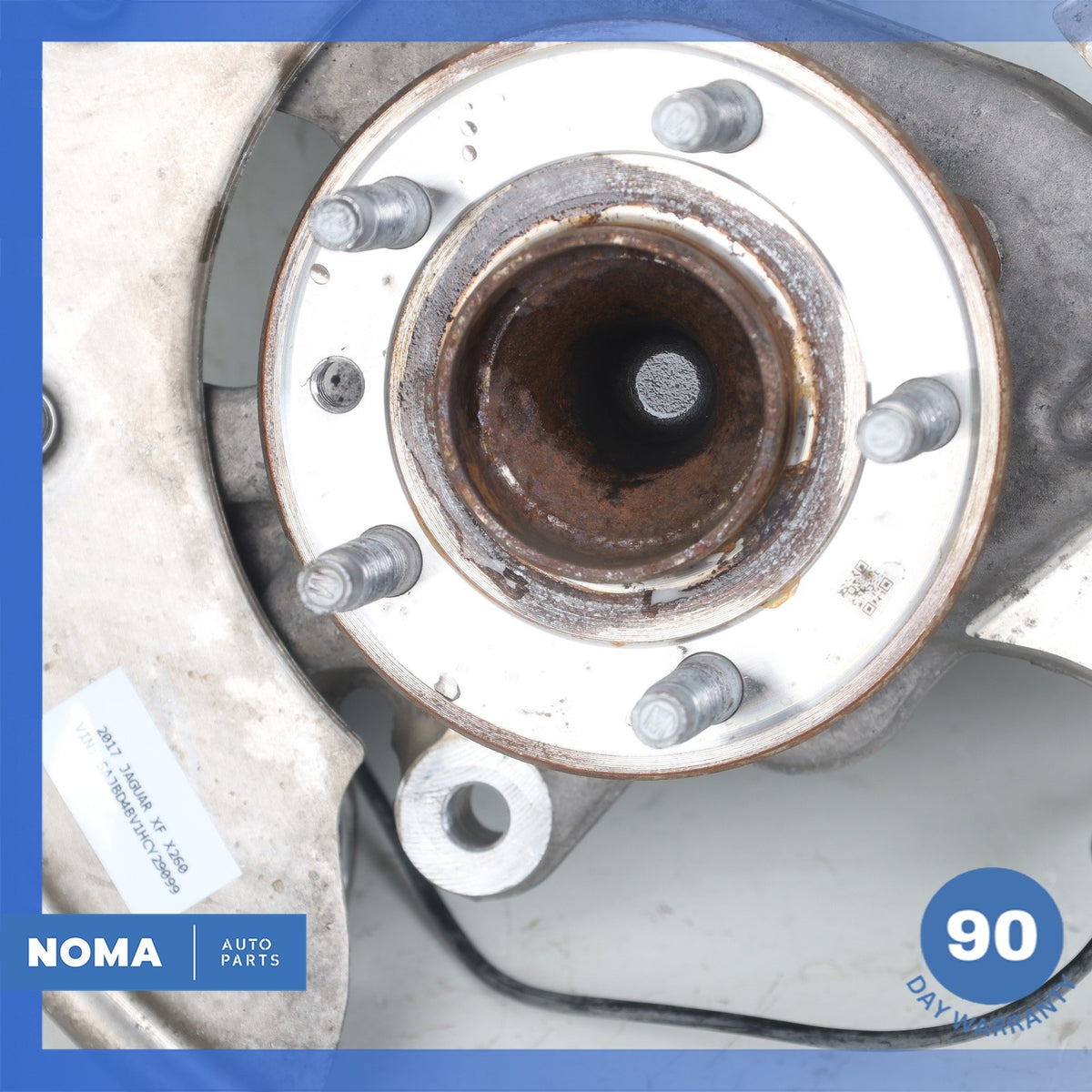16-18 Jaguar X260 XF Front Left Spindle Knuckle Hub w/ Shield T2H35510 OEM - photo 7