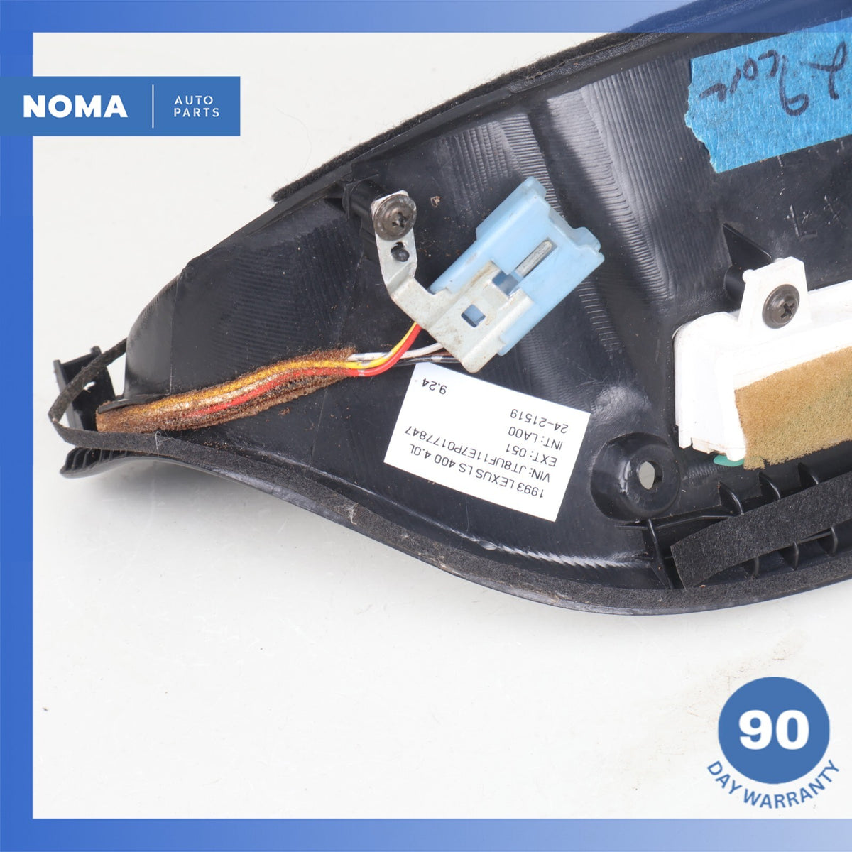 93-94 Lexus UCF10 LS400 Instrument Cluster Speedometer Bezel Trim w/Switches OEM - photo 15