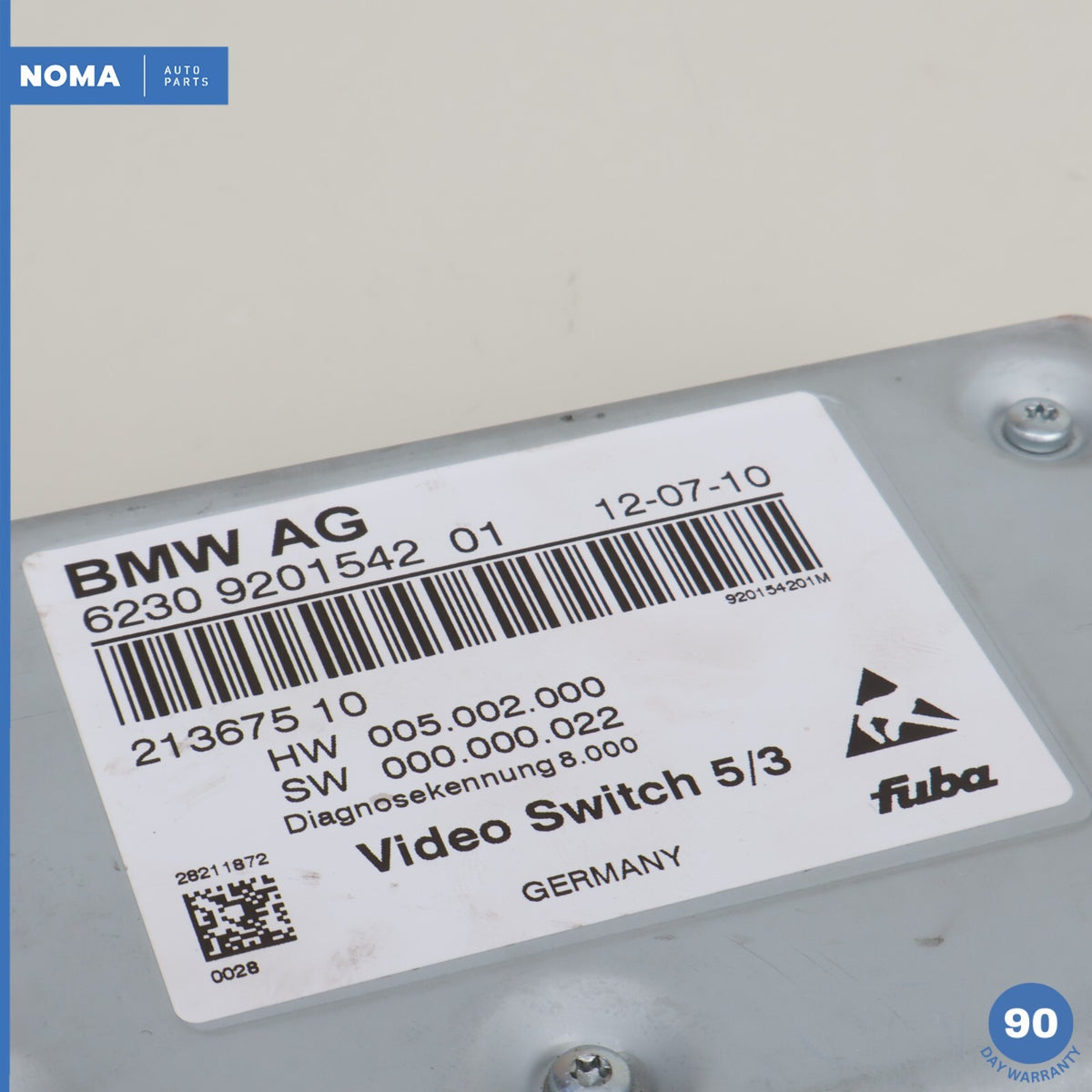 09-15 BMW 750Li F01 F02 Optional Video Switching Module 65509201542 OEM - photo 2