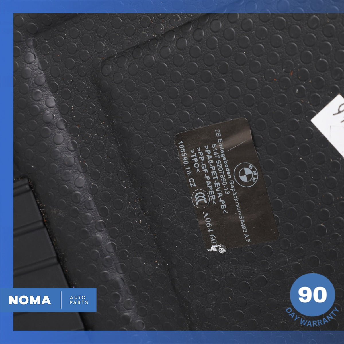 11-17 BMW F25 X3 Trunk Cargo Spare Floor Carpet Cover Mat Black OEM - photo 12