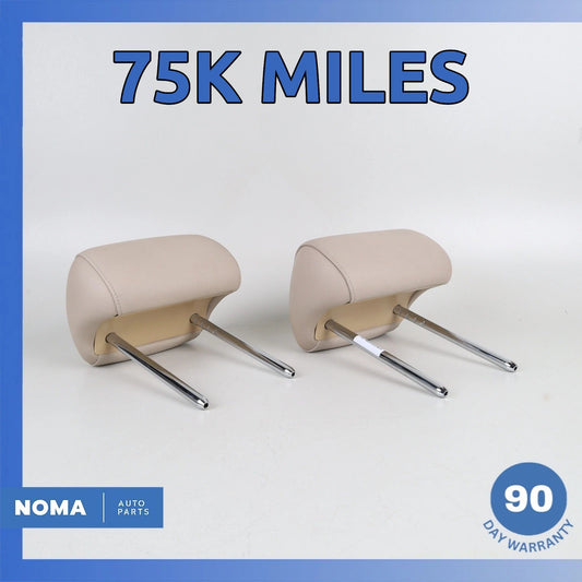 BMW E92 328i 335i Coupe Rear Left & Right Seat Headrest Head Rest Set Beige OEM - photo 1
