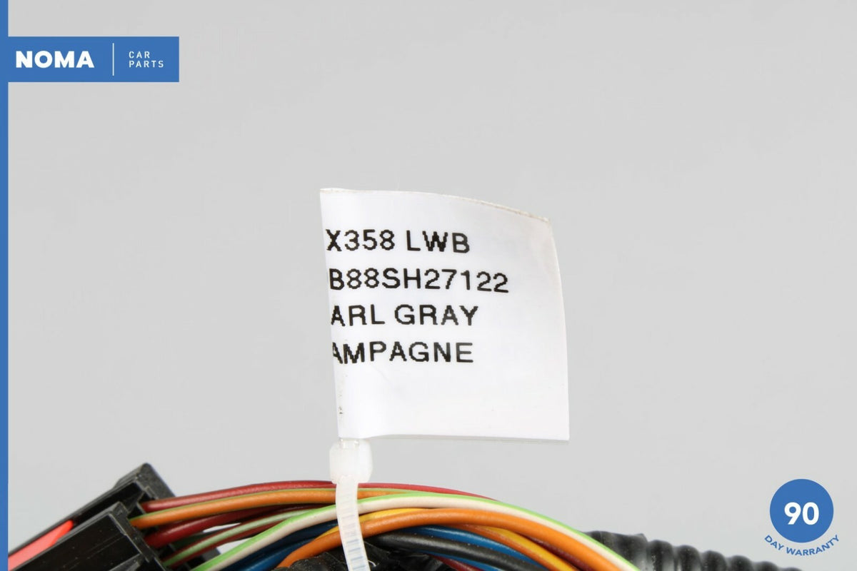 08-09 Jaguar XJ8 XJR VDP X358 Rear Bumper License Plate Lead Wire Wiring OEM - photo 7