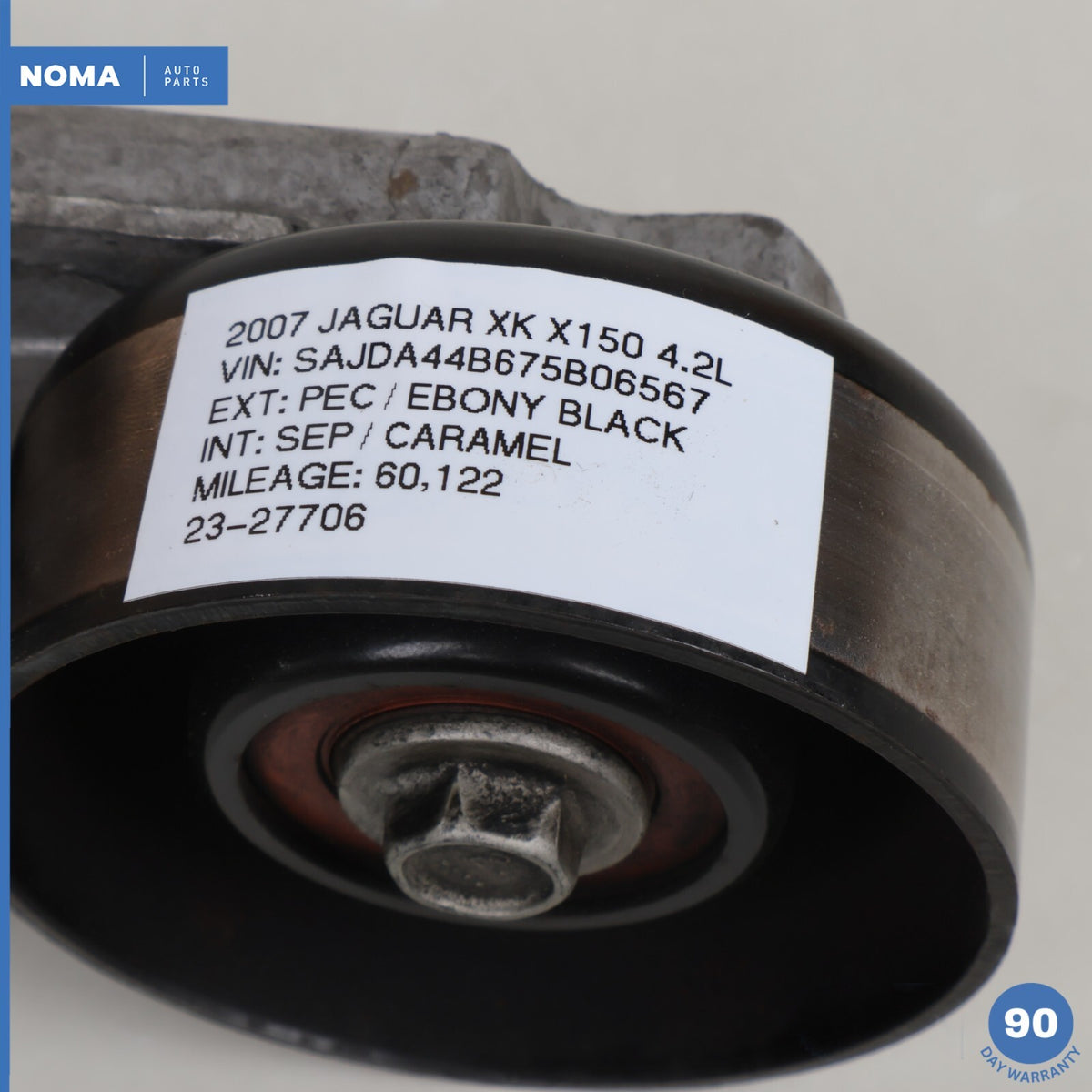 07-09 Jaguar XK X150 Engine Drive Belt Tensioner w/ Idler Pulley 4L8E6B209AB OEM - photo 8