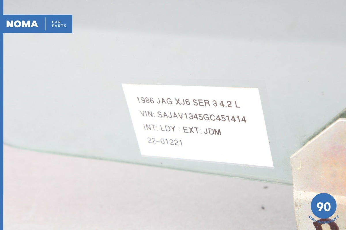 84-87 Jaguar XJ6 VDP Series III Rear Right Passenger Side Door Window Glass OEM - photo 11